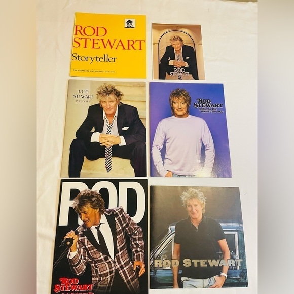 Vintage Rod Stewart Collection memorabilia concert tour books 5 Books 125 pages - Picture 2 of 15